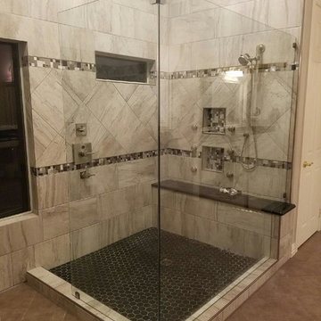 Frameless 3/8" Custom Shower (Extra Large)