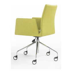 Frame 5-Ways Swivel Office Armchair by B&T - Armchairs And Accent Chairs