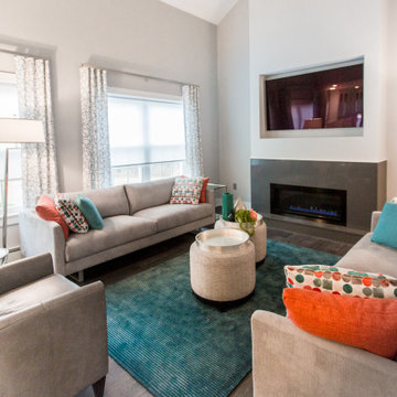 Fresh Contemporary Family Room in Warrington, PA