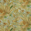 Blue And Green Floral Leaf Outdoor Indoor Marine Fabric By The Yard