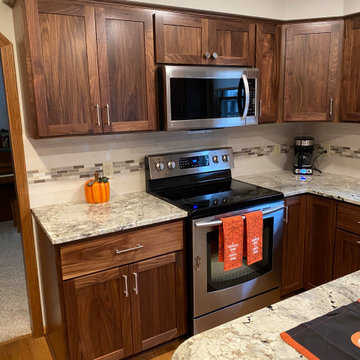 Transitional Natural Walnut Kitchen
