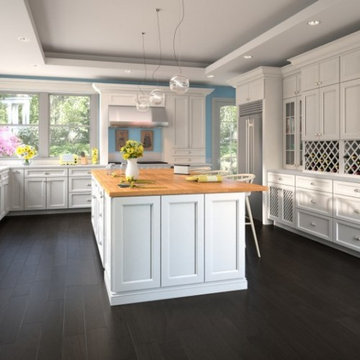 White and Black Cabinets