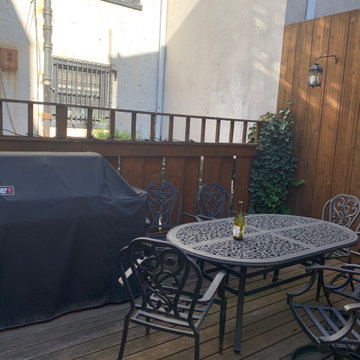 1st and 2nd Level Decks with matching Privacy Fence