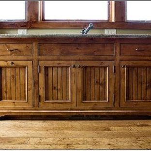 Pecan Knotty Alder Shelves | Houzz