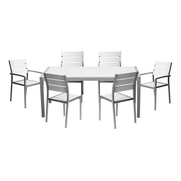 Roy 7-Piece Dining Set, White