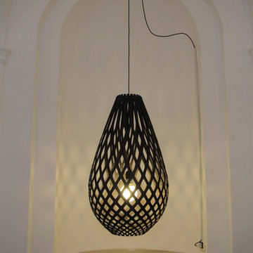Koura Pendant in Black Paint Finish