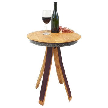 Wine Barrel Inverted Leg Table