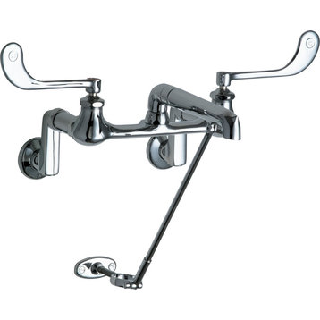 Chicago Faucets 814 Wall Mounted Utility Faucet - Chrome