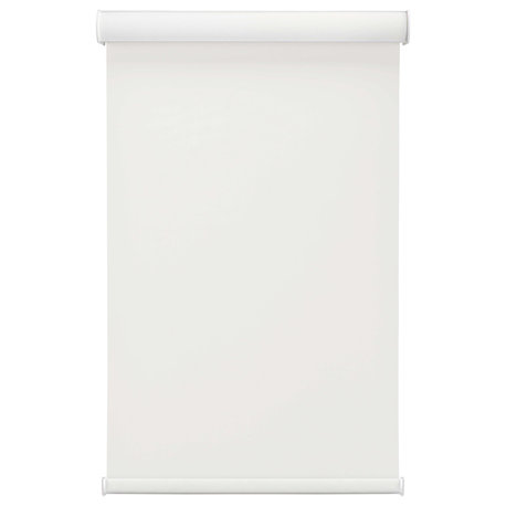 Linen Avenue Custom Cordless Cassette 5% Solar Roller Shade, 36Wx66HWhite