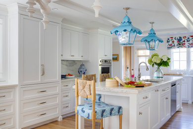 Inspiration for a transitional kitchen remodel in Boston