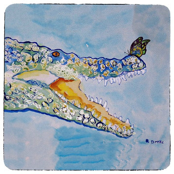 Betsy Drake Croc & Butterfly Coaster Set of 4