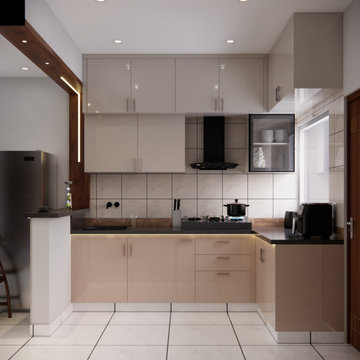 Contemporary Kitchen Cabinetry and Lighting