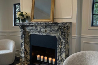 Elegant living room photo in New York