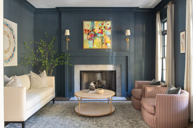 Transitional living room photo in DC Metro