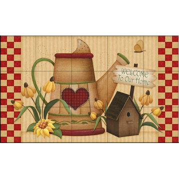 Tile Mural, Country Charm H by Angela Anderson
