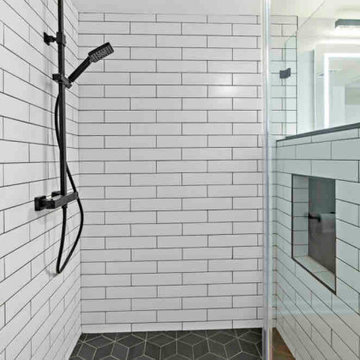 Bathroom Trio & Laundry Room Updates Transform McLean Home