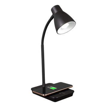 OttLite Wellness Series Infuse LED Desk Lamp with Wireless and USB Charging