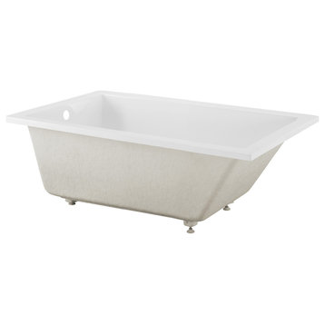 Swiss Madison SM-DB569 Voltaire 60" Drop In Acrylic Soaking Tub - Glossy White