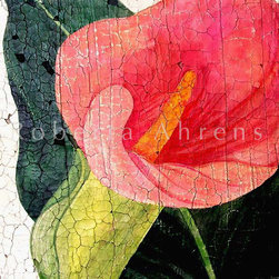 Roberta Ahrens Cracked Linen Botanical Paintings - Products