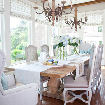 rustic modern dining room