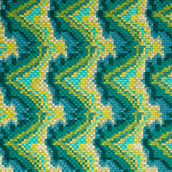 Copa Mosaic in Oasis Green - Fabric
