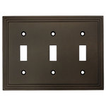 Cosmas - Cosmas 25037-ORB Oil Rubbed Bronze Triple Toggle Switchplate Cover - Finish: Oil Rubbed Bronze