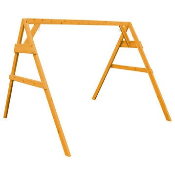 Cedar A-Frame Swing Stand for 2 Chair Swings, Natural Stain