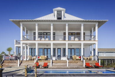 Coastal exterior home idea in Baltimore