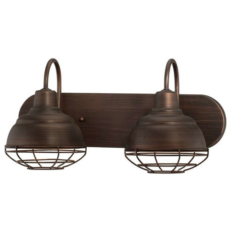 Millennium Lighting Neo-Industrial Vanity Light, Rubbed Bronze