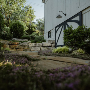 Cozy retreat with a custom fire pit patio