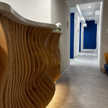 Parametric Wave Reception Desk