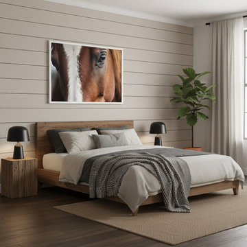 Gentle Giant's Eye Photorealistic Digital Artwork Prints Modern Style Wall Art