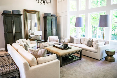 Inspiration for a living room remodel in Columbus