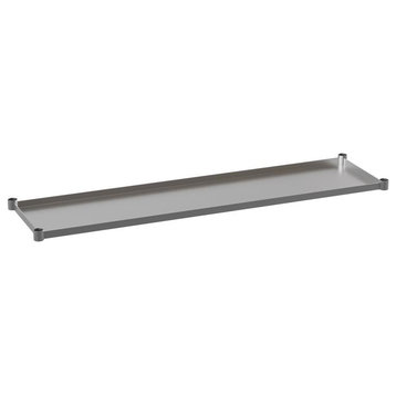 Galvanized Under Shelf for Prep and Work Tables, Stainless Steel, 30" X 72"