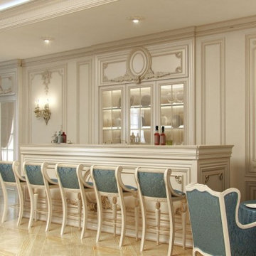 Restaurant interior design by Kateryna Antonovich