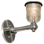 Railroadware - Piston Connecting Rod Runway Light Sconce, Clear Globe - Automotive decor made from motor and aviation glass. The perfect kitchen, man cave or garage addition. This heavy duty piece adds an industrial rustic look with motor city roots. (wall mounted)