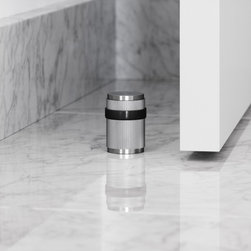 Dali Fluted Door Stop Brushed Stainless - Drawer & Cabinet Hardware