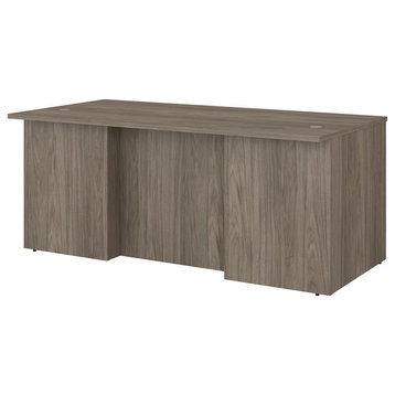 Bush Business Furniture Office 500 72W x 36D Executive Desk in Modern Hickory