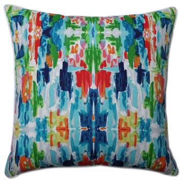 Abstract Reflections Multi 25-inch Floor Pillow