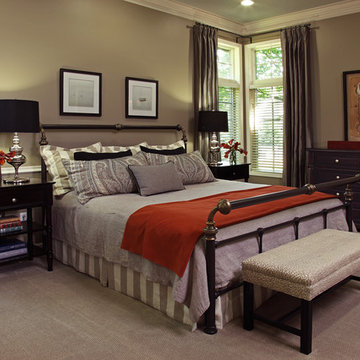 Traditional Master Bedroom & Bath