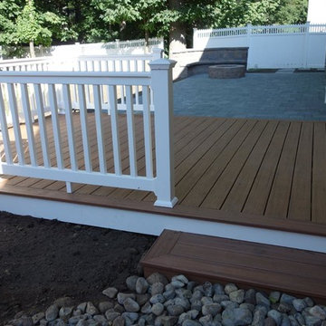 Outdoor Living Space - Paver Patio, Deck, Fire Pit