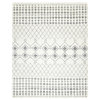 Vinay Bohemian Moroccan Hand-Knotted Area Rug, Ivory, 5x8'