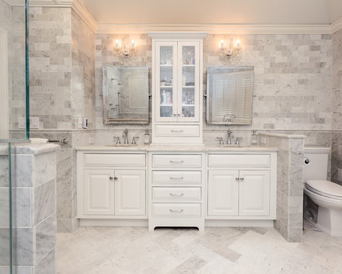  White  Master Bathroom  Ideas  Pictures Remodel and Decor 