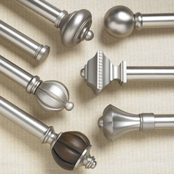 Adjustable 1" Metal Drapery Hardware - Window Treatment Accessories