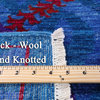 6' Square William Morris Handmade Wool Rug Q6561