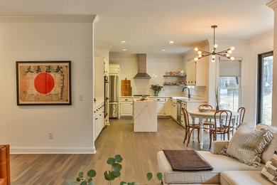Inspiration for an eclectic kitchen remodel in Charlotte
