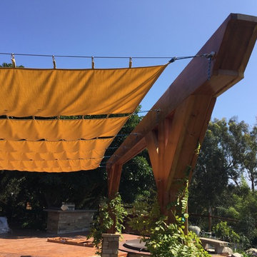 Malibu Pergola Glide-on Wire Shades