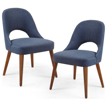 INK+IVY Nola Dining Chairs Set of 2, Navy