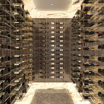 Modern Glass Wine Cellar: Style And Art In One