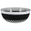 Black & Checkered Chalk 11" Bowl